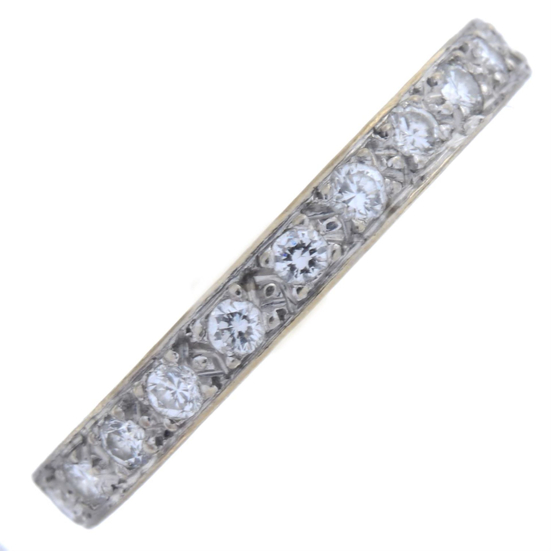 18ct gold diamond half eternity ring