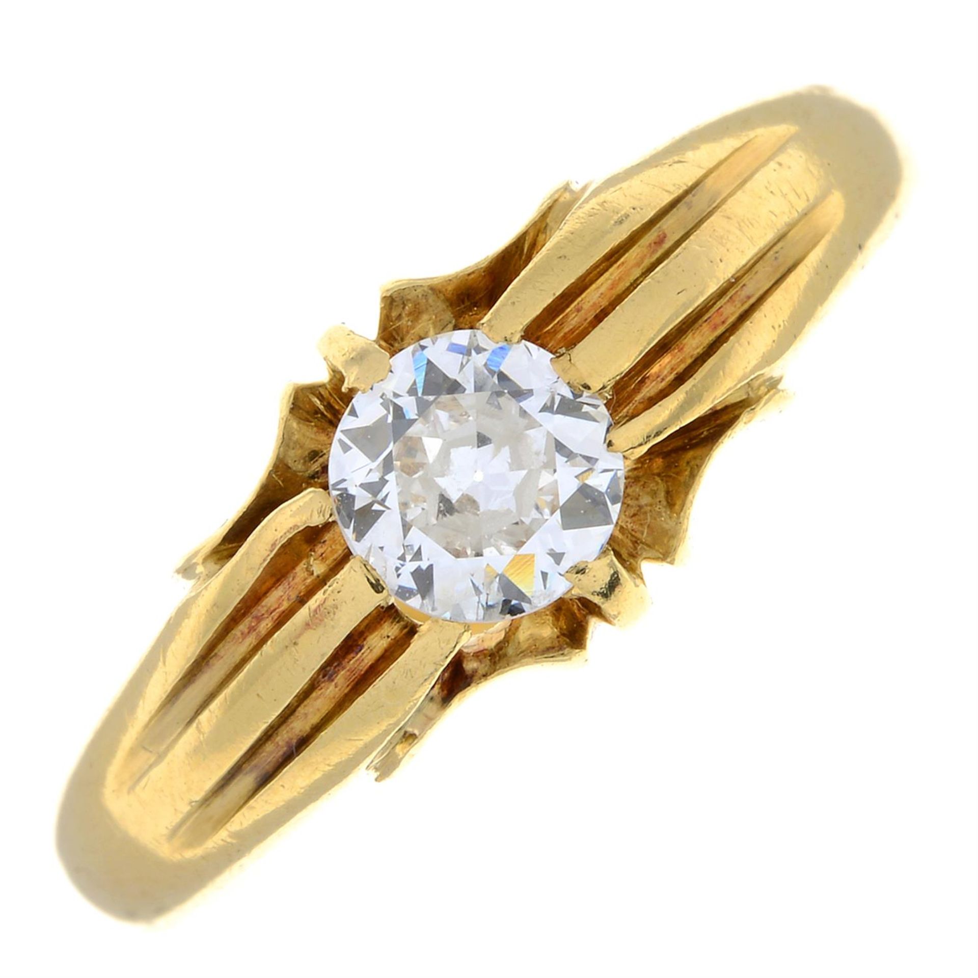 Edwardian 18ct gold diamond ring
