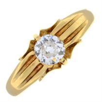 Edwardian 18ct gold diamond ring