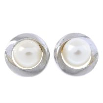 9ct gold cultured pearl earrings