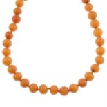 Early 20th century amber necklace