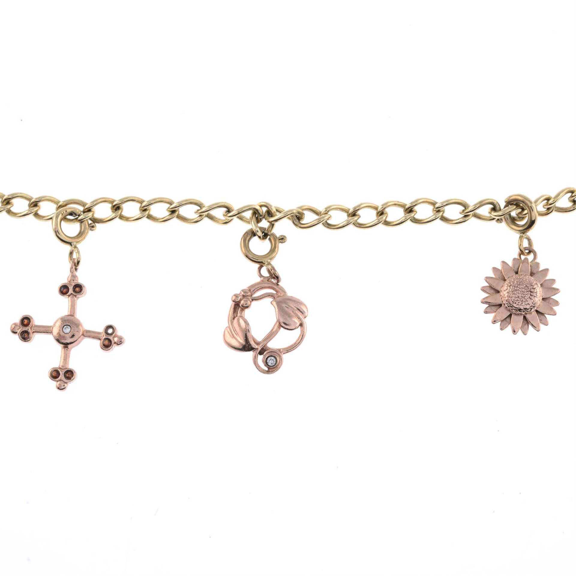 9ct gold charm bracelet, Clogau - Image 2 of 2