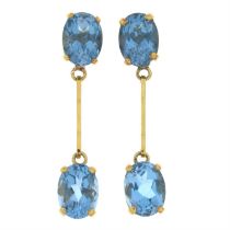 Topaz drop earrings