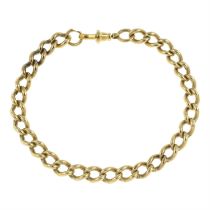 9ct gold curb-link bracelet