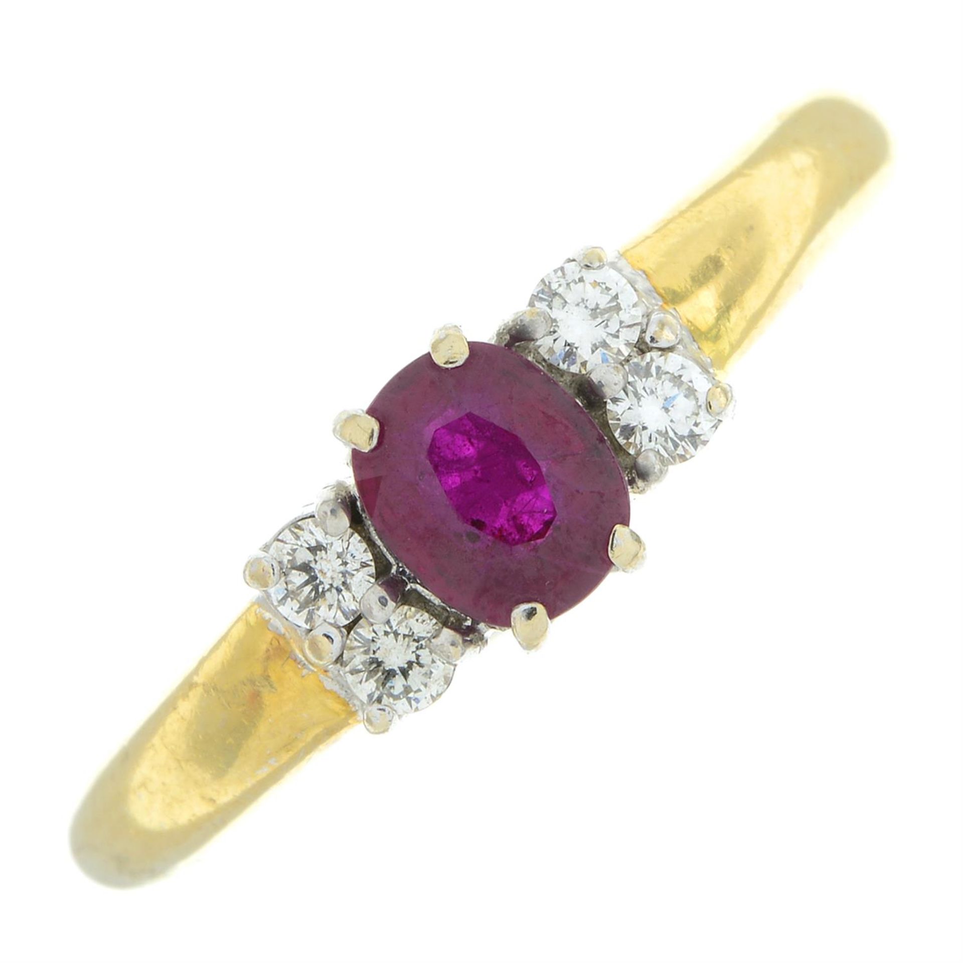 Ruby & diamond ring