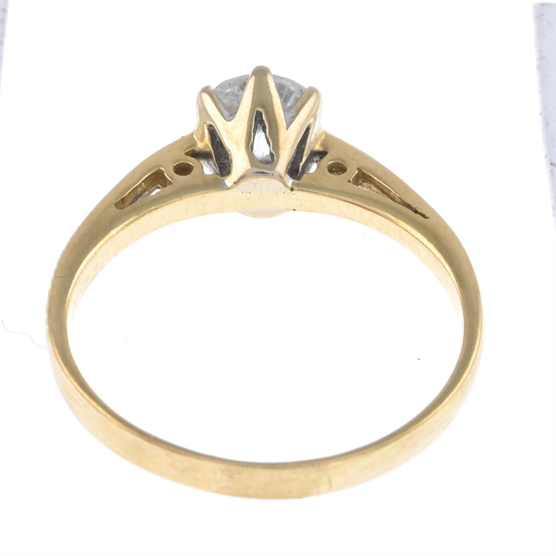 18ct gold diamond single-stone ring - Image 2 of 2