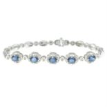 Sapphire & diamond bracelet
