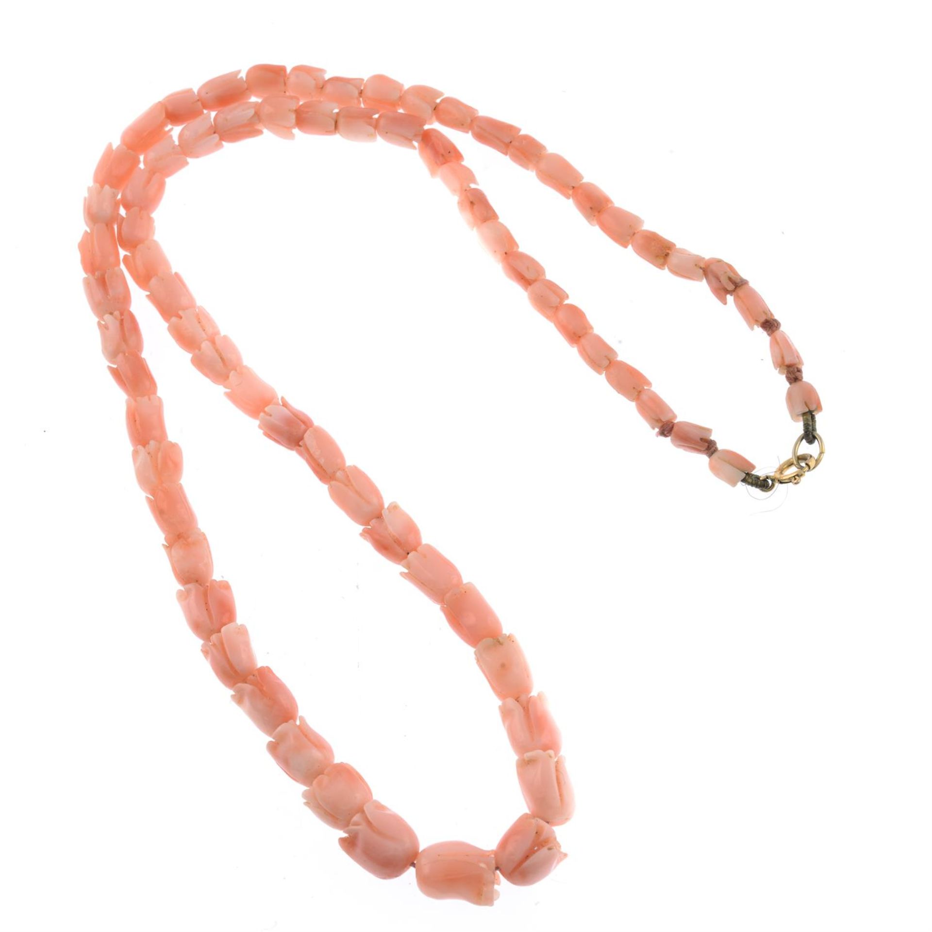 Early 20th century coral necklace - Image 2 of 2