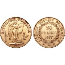 France, Third Republic AV 20 Francs.