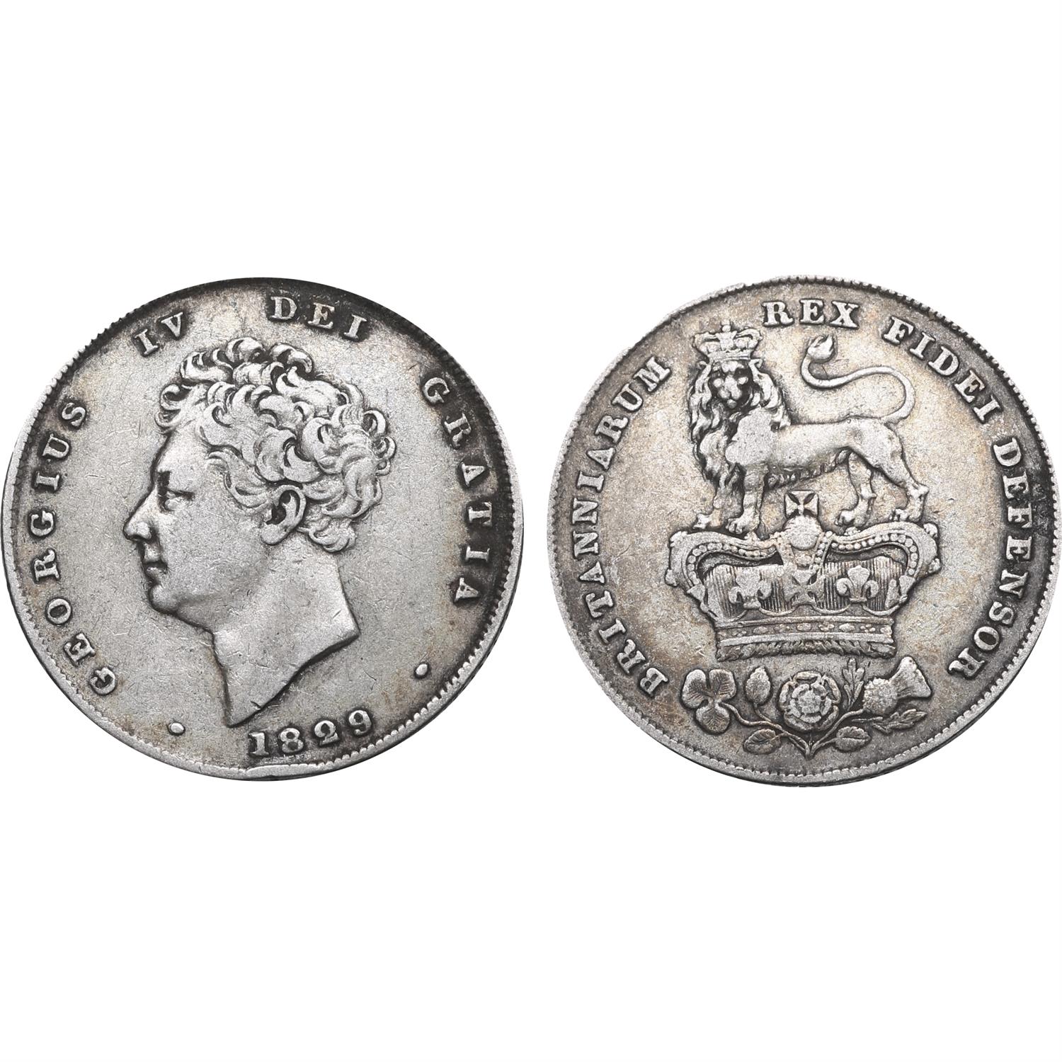 United Kingdom. George IV AR Shilling.