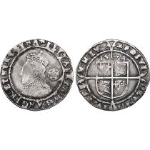 England & Ireland. Elizabeth I AR Sixpence.