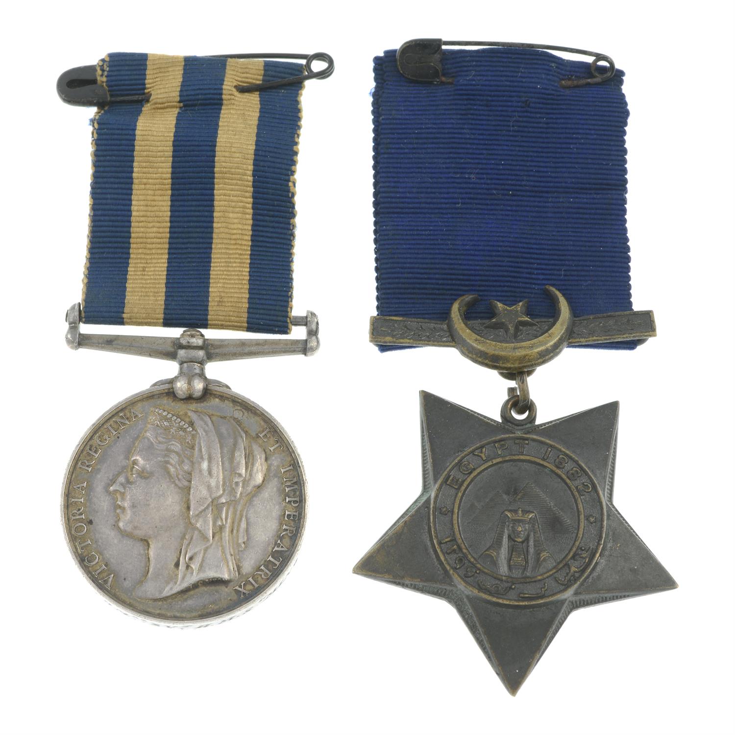 Egypt Medal & Khedive's Star. (2).
