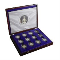 United Kingdom, Channel Islands. Elizabeth II AR Coronation Anniversary Proof 50 Pence Collection.