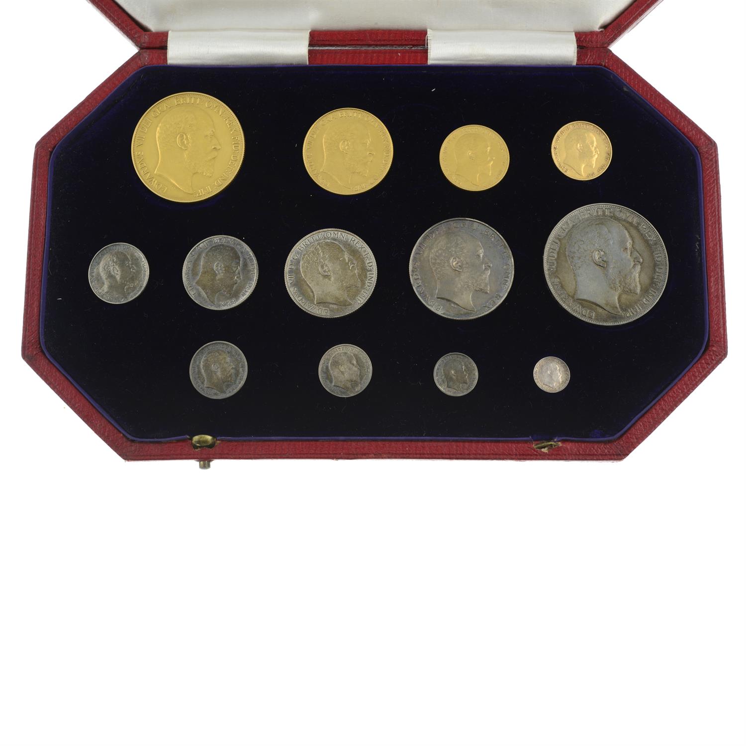 United Kingdom. Edward VII AR & AV Specimen Coin Set. - Image 2 of 3