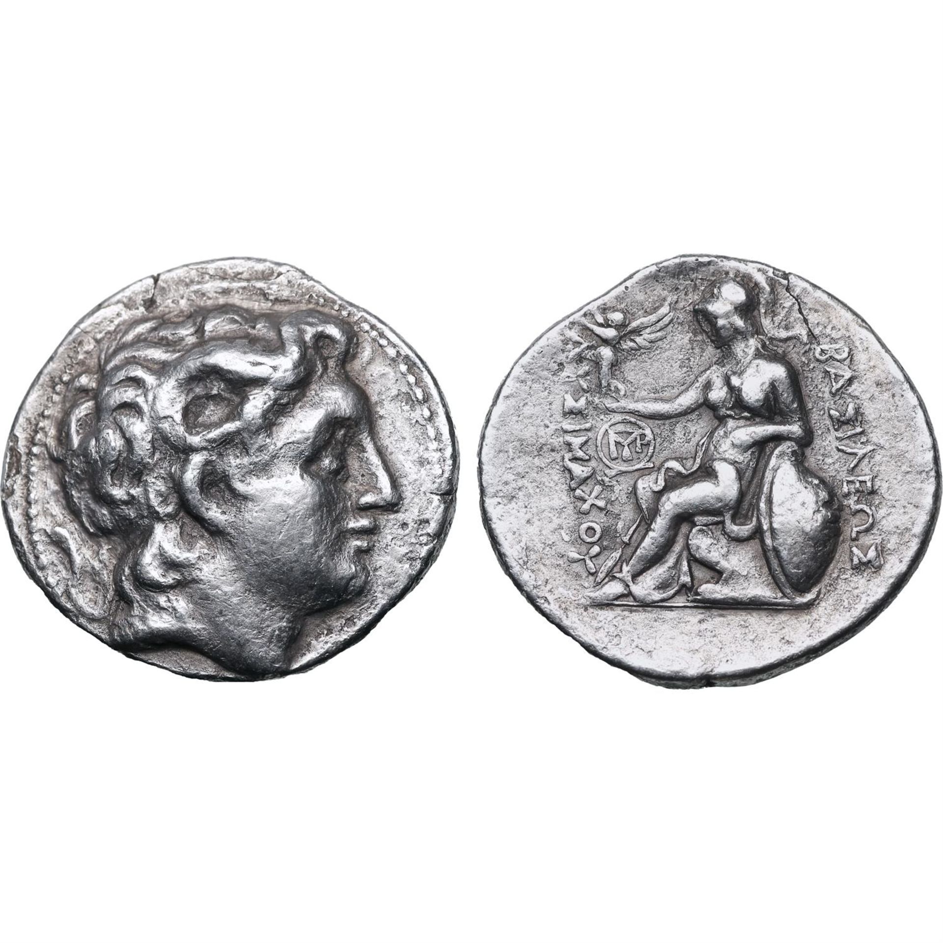 Kings of Thrace, Lysimachos AR Tetradrachm.