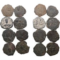 Group of 8 Crusaders, Tancred Æ Coins.