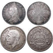 Group of 2 Great Britain AR Coins.