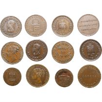 Group of 6 United Kingdom, Birmingham CU Tea Dealer & Grocer Tokens.