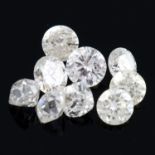 Assorted vari-shape diamonds, 1.12ct