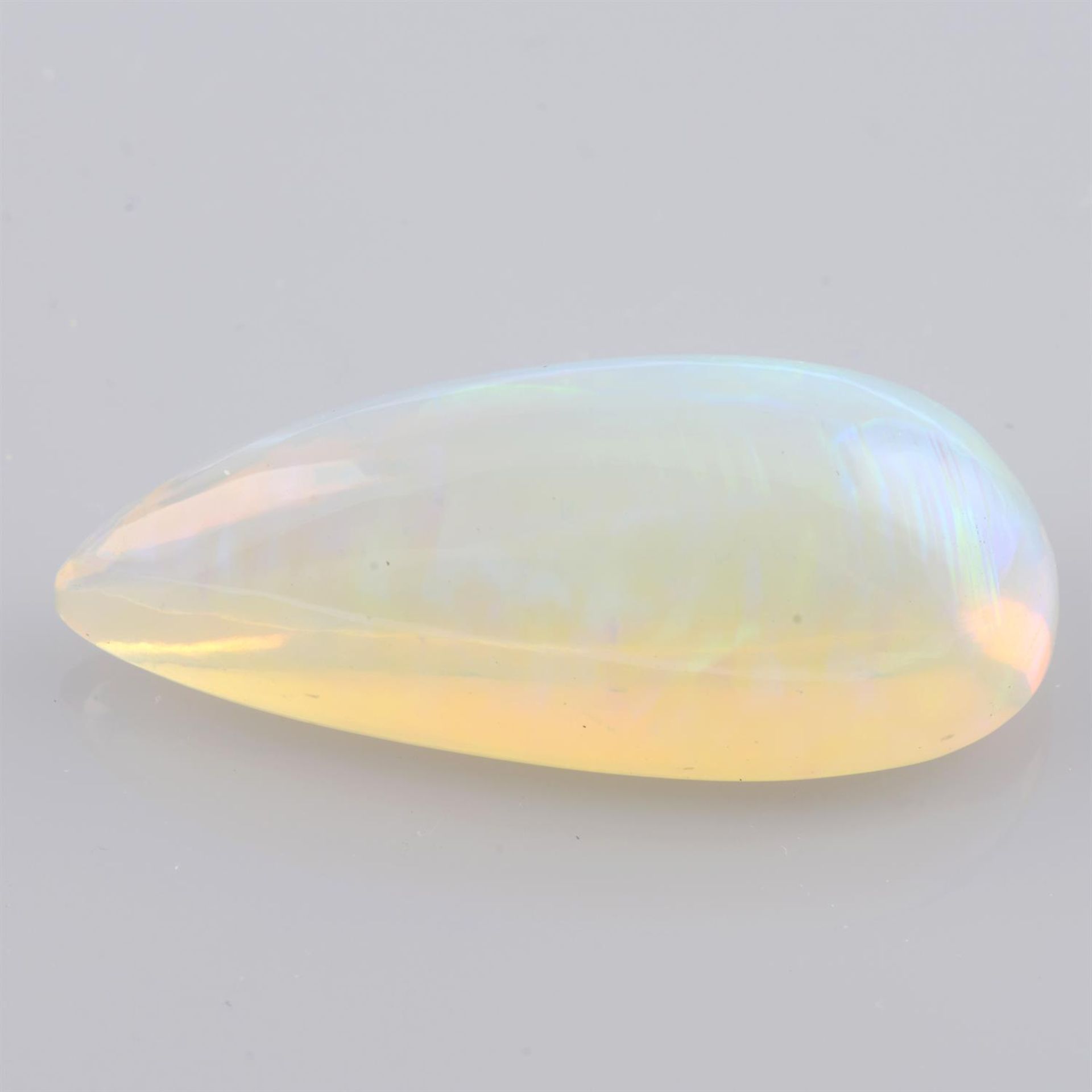 Pear-shape opal cabochon, 20.50ct