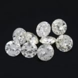 Assorted vari-cut diamonds, 1.35ct