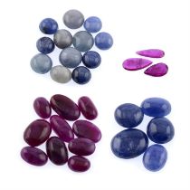Assorted rubies and sapphires, 130.29ct