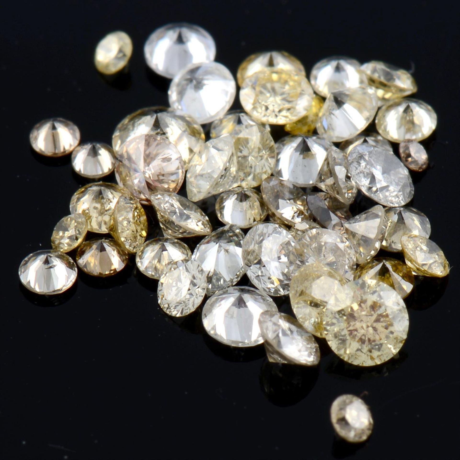 Assorted vari-shape diamonds, 1.50ct
