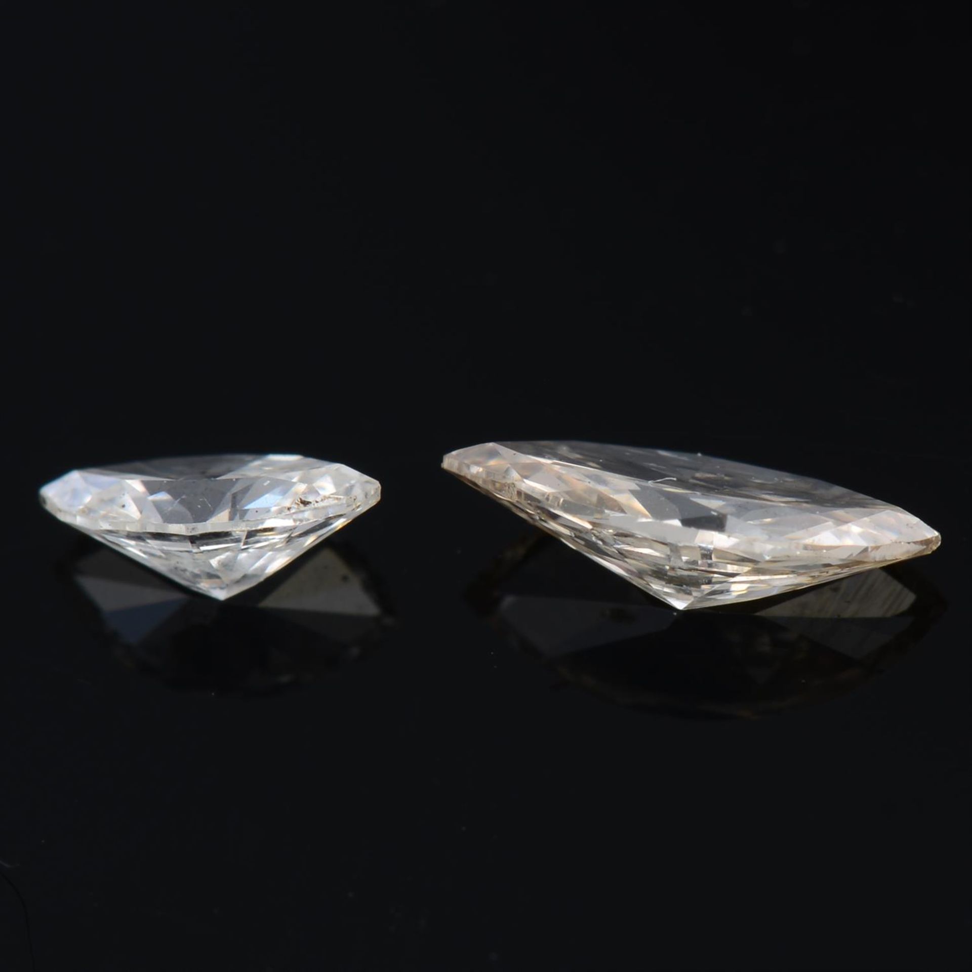 Two marquise-shape diamonds, 0.28ct - Image 2 of 2