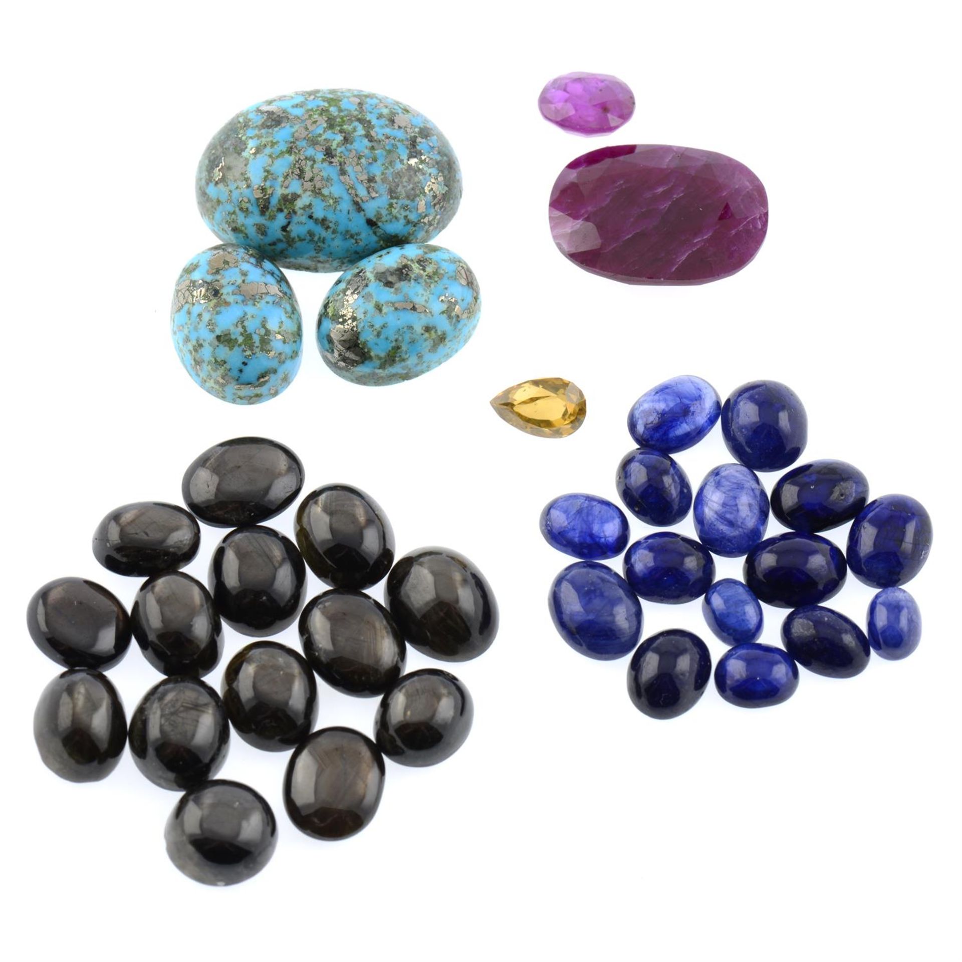 Assorted gemstones, 206.40ct