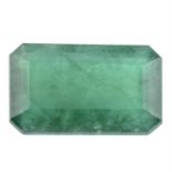 Rectangular-shape emerald, 6.29ct