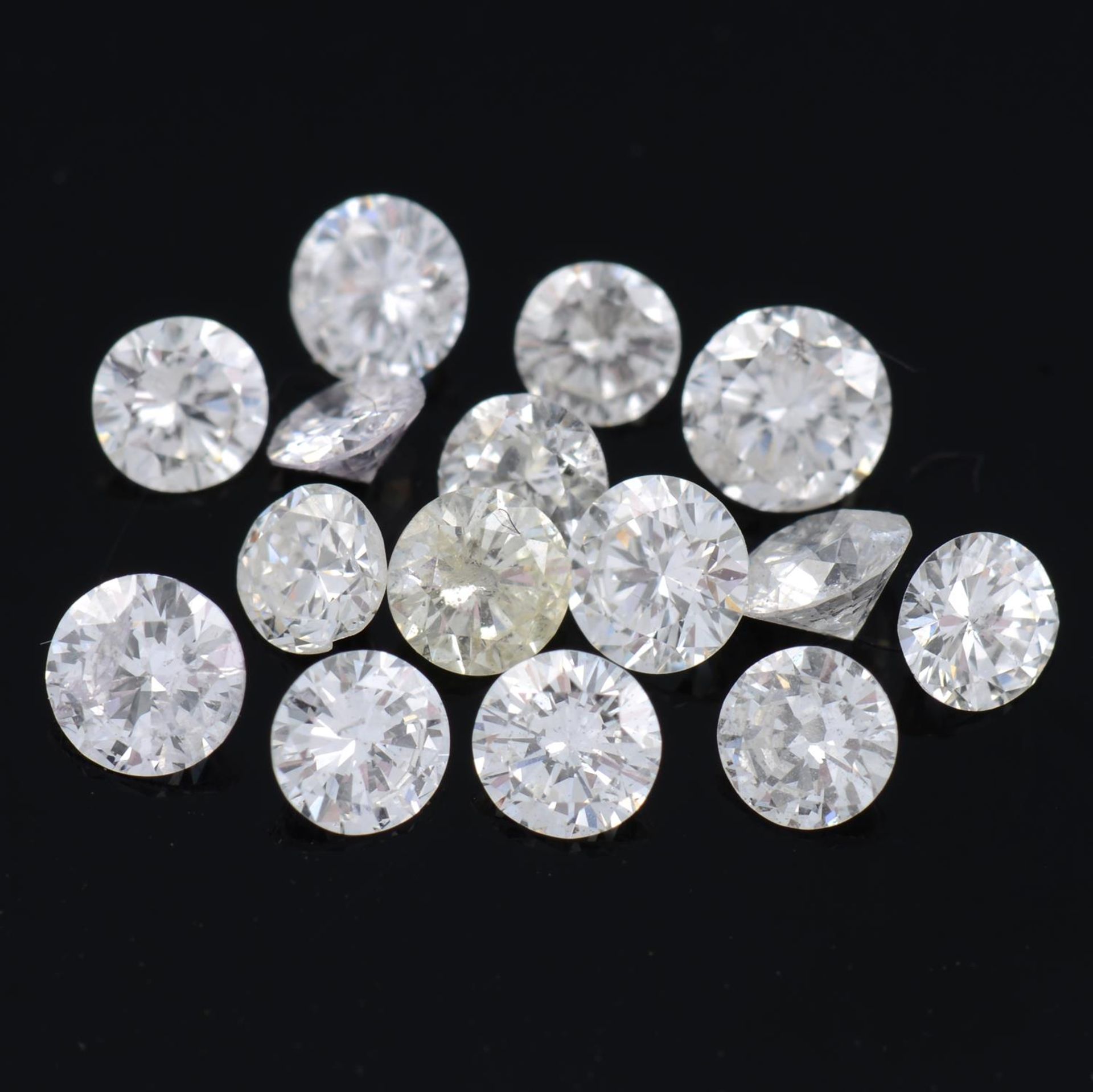 Brilliant-cut diamonds, 1.73ct