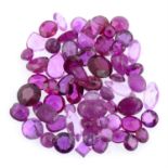 Assorted pink sapphires, rubies & synthetics, 29.57ct