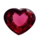 Heart-shape sapphire, 0.82ct