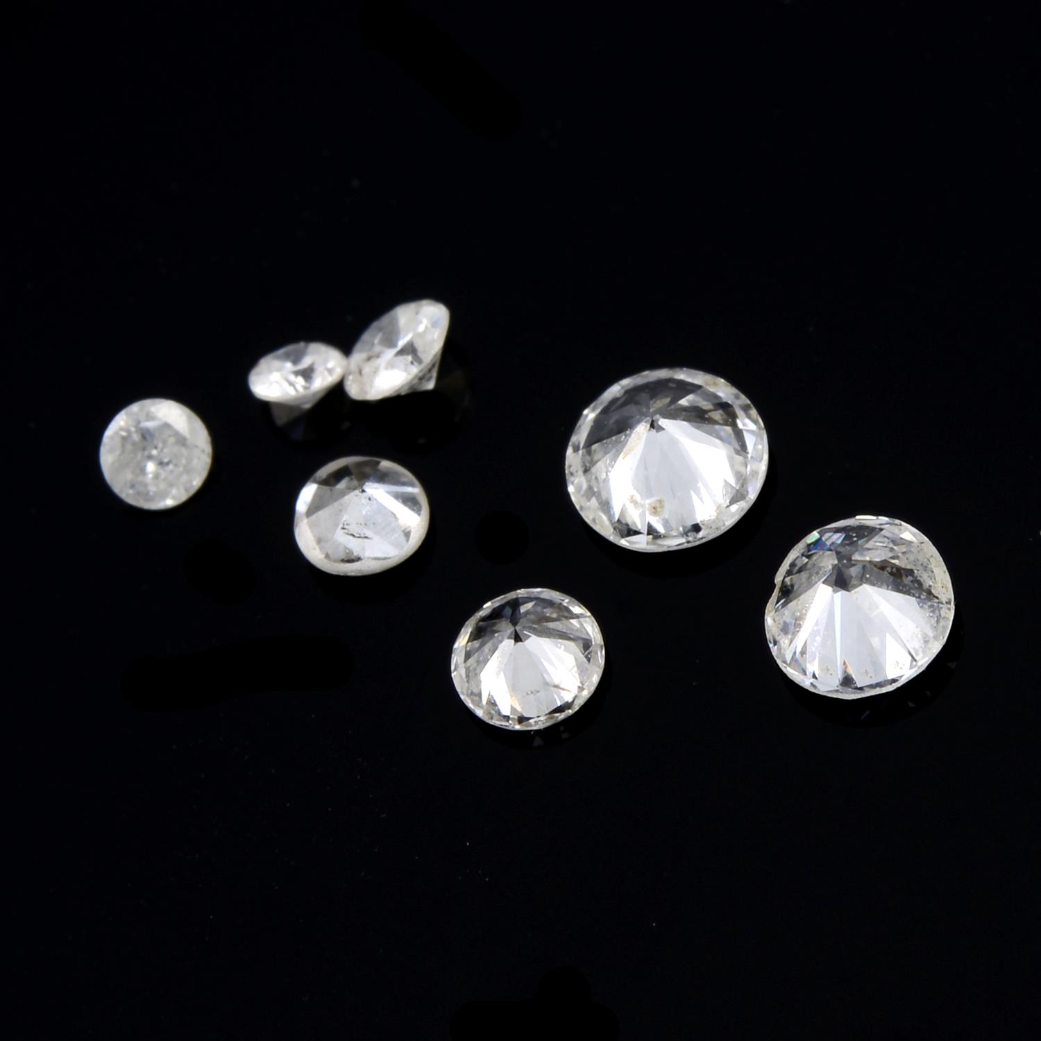 Brilliant-cut diamonds, 0.37ct - Image 2 of 2