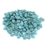 Assorted turquoise cabochons, 69.98ct