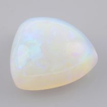 Triangular-shape opal cabochon, 28.02ct