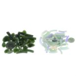 Assorted jadeite & nephrite pieces