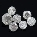 Assorted brilliant-cut diamonds, 0.65ct