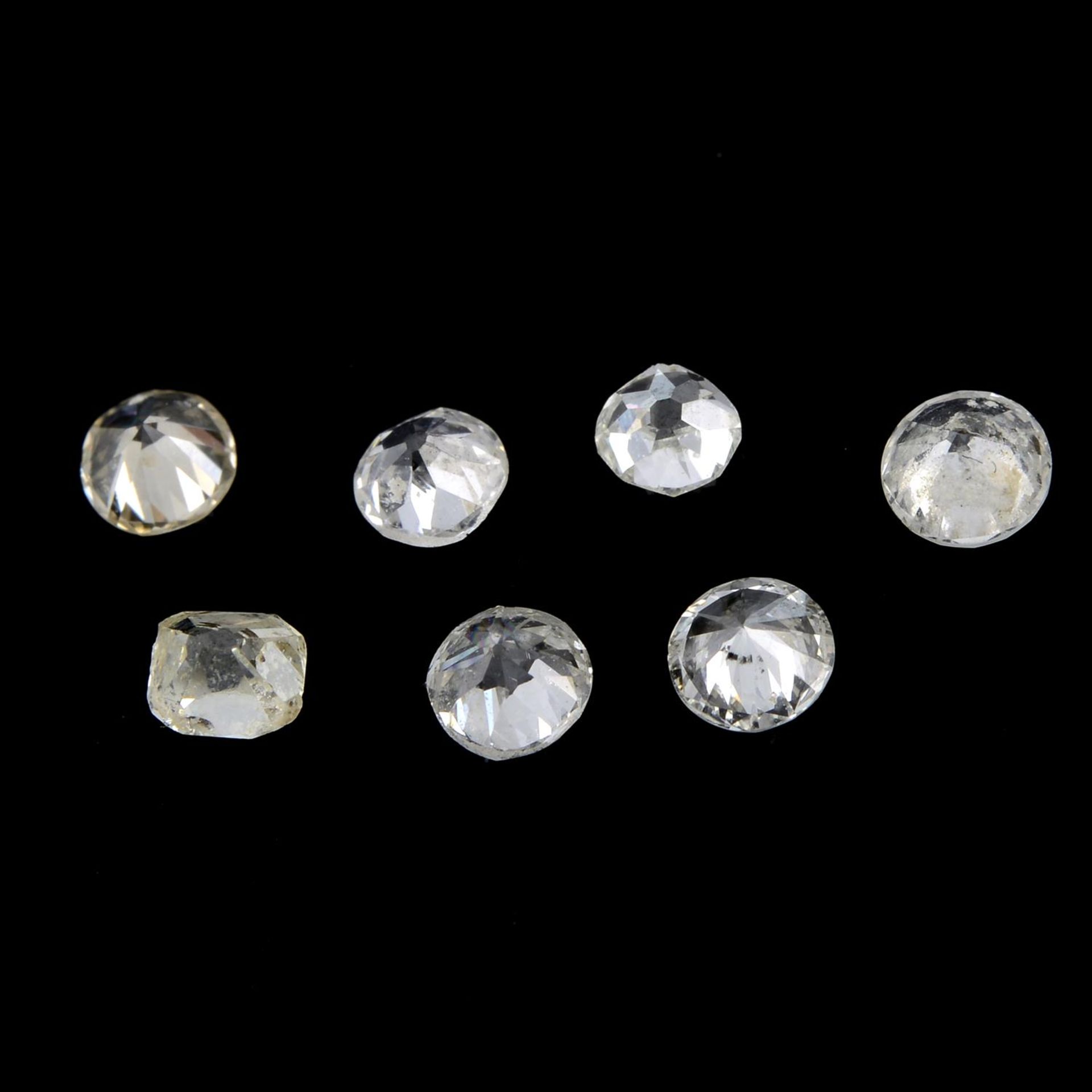 Seven vari-cut diamonds, 1.05ct - Image 2 of 2