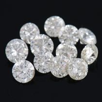Twelve brilliant-cut diamonds, 1.56ct