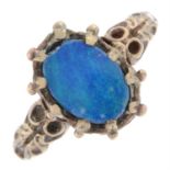 Opal doublet dress ring
