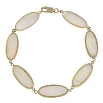 9ct gold mother-of-pearl bracelet
