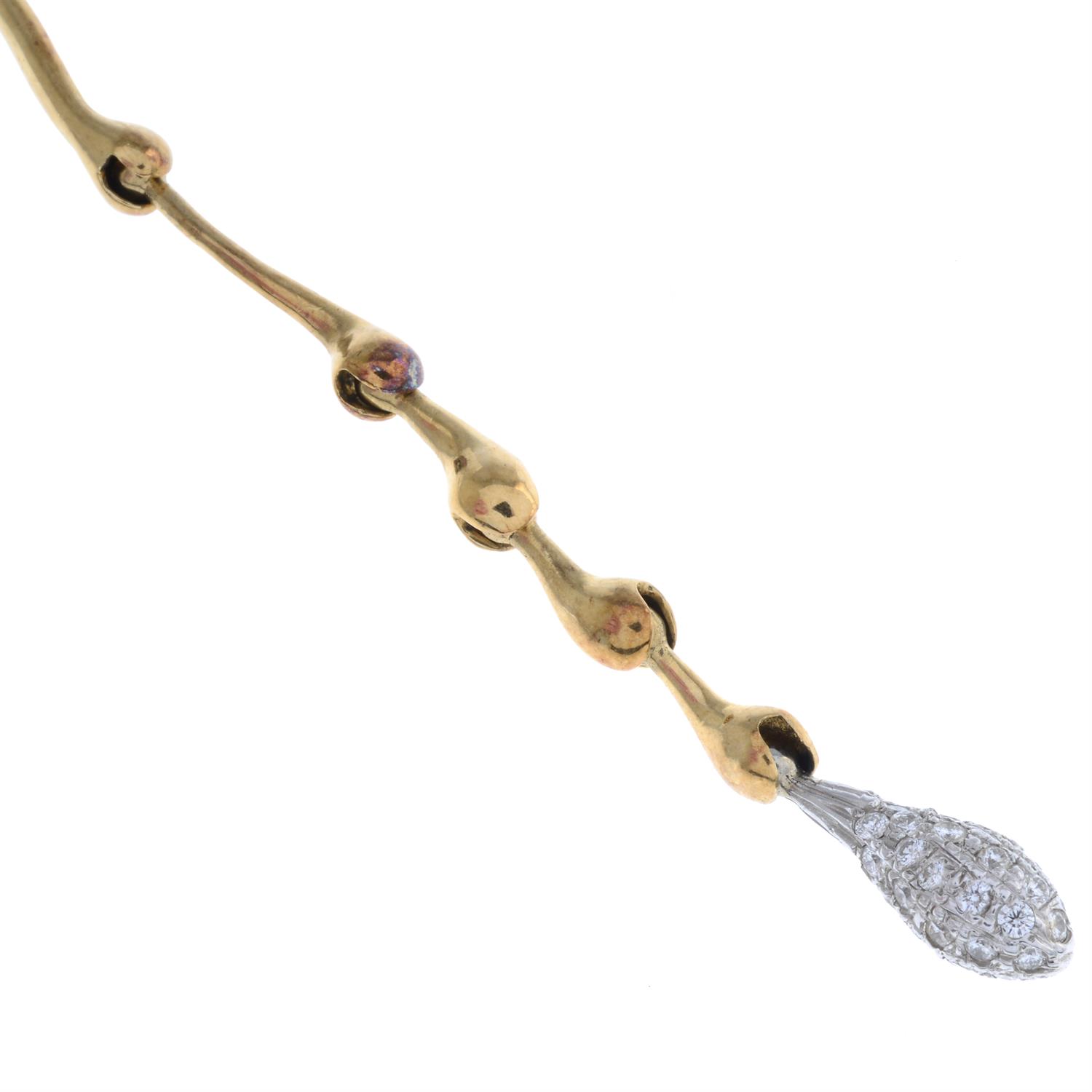 Diamond drop necklace - Image 3 of 3