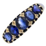 Sapphire five-stone ring