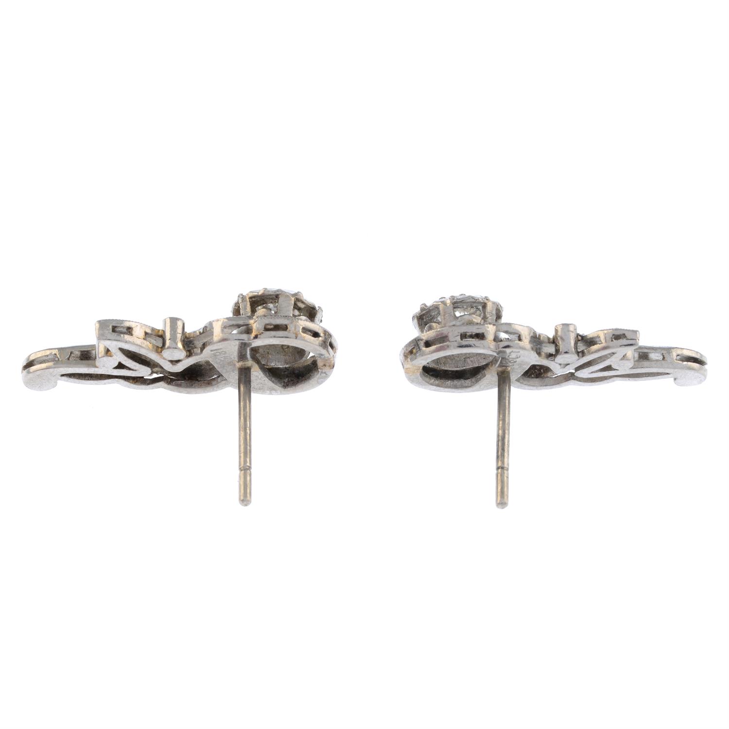 Diamond earrings - Image 2 of 2