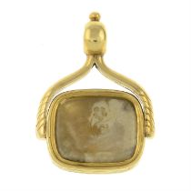 Early 20th century agate fob