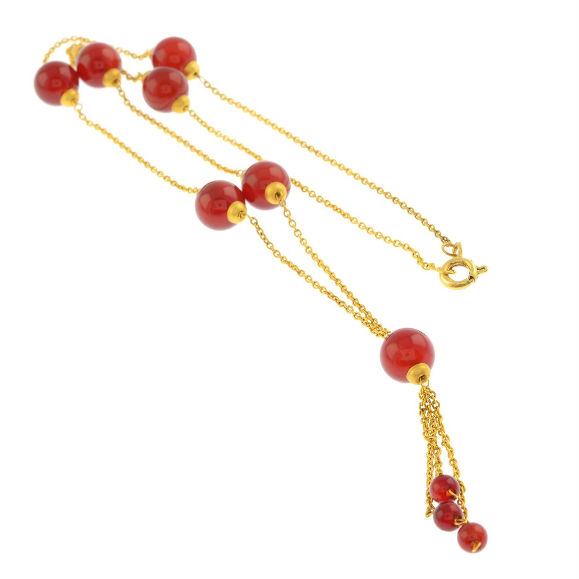 Carnelian necklace - Image 2 of 2