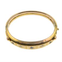 Victorian sapphire & diamond bangle