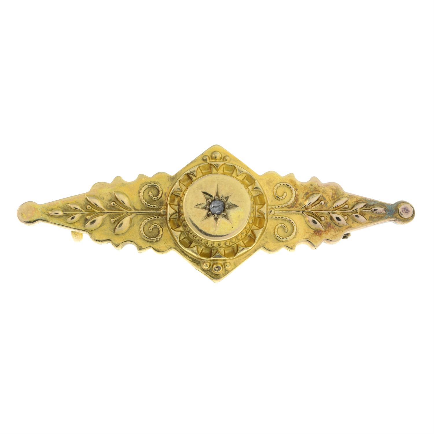 Early 20th century diamond brooch