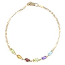 Gem-set bracelet